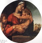 BERRUGUETE, Alonso Madonna and Child with the Young St.Fohn oil painting picture wholesale
